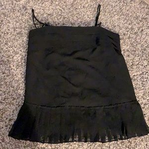 Banana republic - Black spaghetti strap pleated blouse